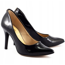 Saway Women's high heels 2333 black varnish 2