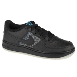 Nike Air Force 1 Low Gs Jr DN1434-001 shoe black blue 1