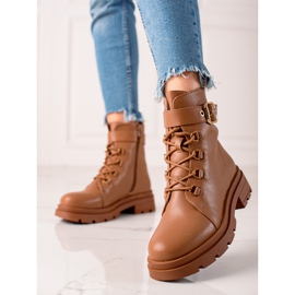 Sixth Sense Stylish Trappers With Buckle brown 2