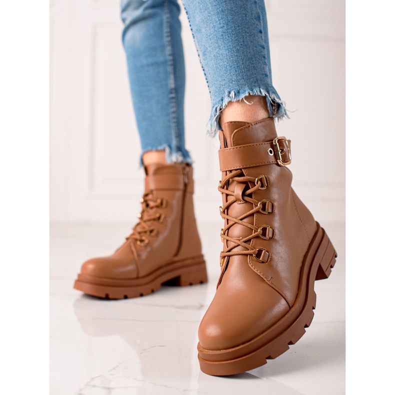 Sixth Sense Stylish Trappers With Buckle brown 2