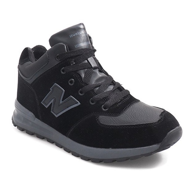 Warm snow boots H1737B Black grey 1