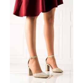 Seastar Golden Pumps With Glitter beige 2