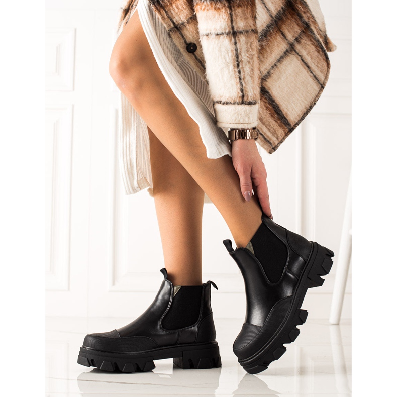 Seastar Black Fashion Jodhpur boots 1