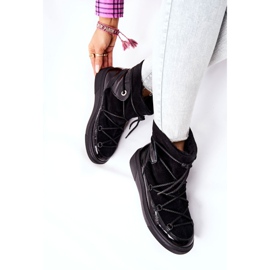 PF1 Warm Suede Snow Boots Black Clarem 2