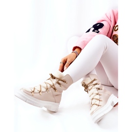 Warm Leather Boots Light Beige Nerisso Trappers 1 Warm Leather Boots Light Beige Nerisso Trappers 1