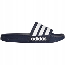 Adidas Adilette Shower AQ1703 slippers white navy blue 1 Adidas Adilette Shower AQ1703 slippers white navy blue 1
