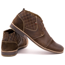 Olivier Quilted men's shoes 254 brown 4