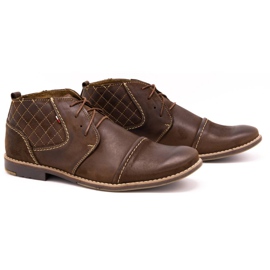 Olivier Quilted men's shoes 254 brown 2