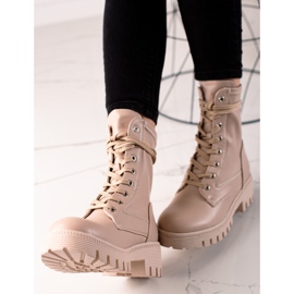 Diamantique Classic Laced Trappers beige 2 Diamantique Classic Laced Trappers beige 2