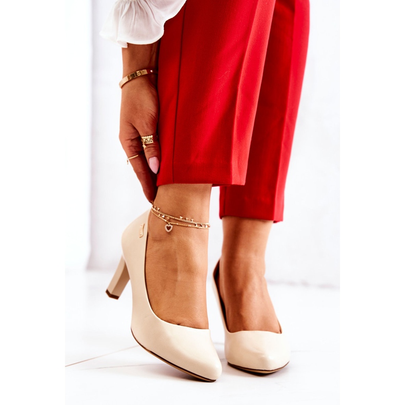 Women's Pumps Sergio Leone Beige Matte Orsola 2