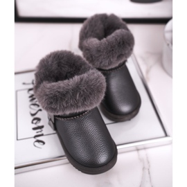 Apawwa Warm children's snow boots with fur Marella gray grey 7