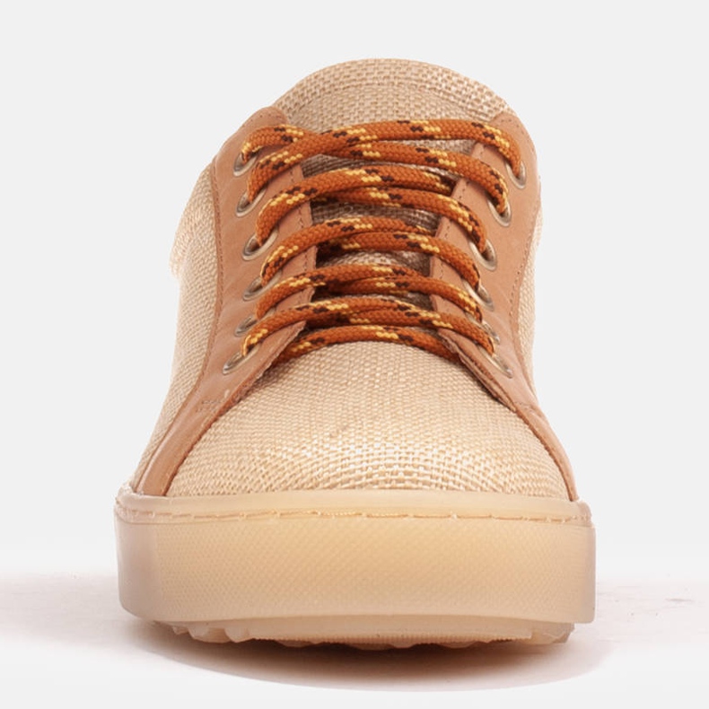 Marco Shoes Sporty textile shoes beige 1