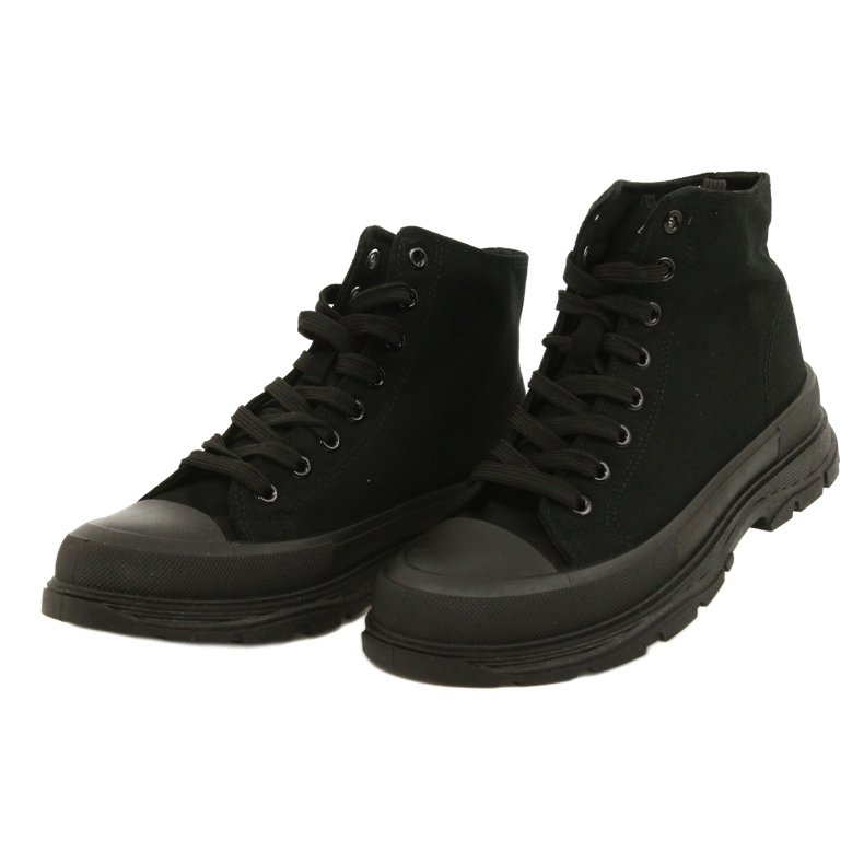 News Black High Sneakers on Platform 21SP02-1050 3
