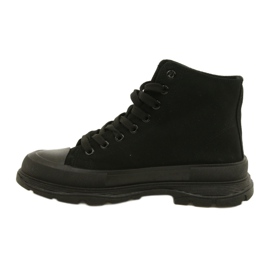 News Black High Sneakers on Platform 21SP02-1050 2