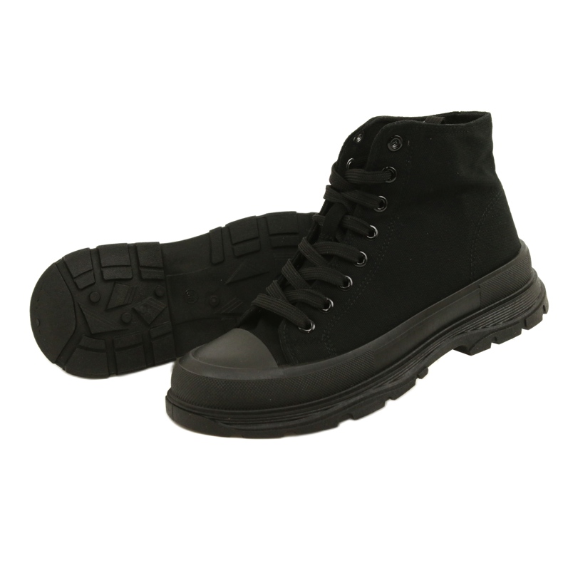 News Black High Sneakers on Platform 21SP02-1050 5