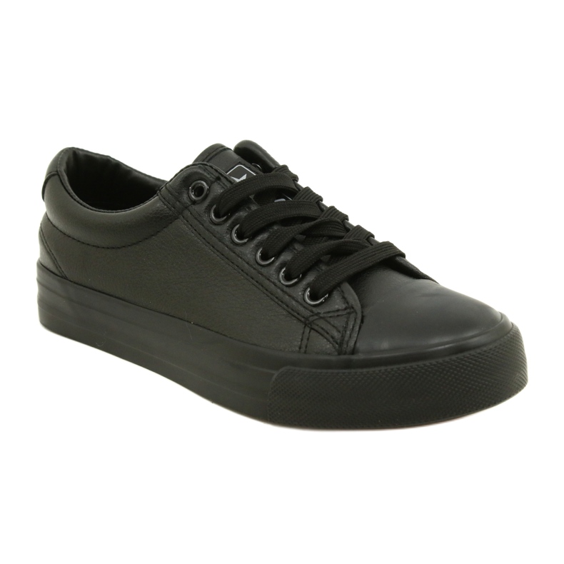 News Women's Black Sneakers made of Eco-leather 21SP02-1200 3 News Women's Black Sneakers made of Eco-leather 21SP02-1200 3