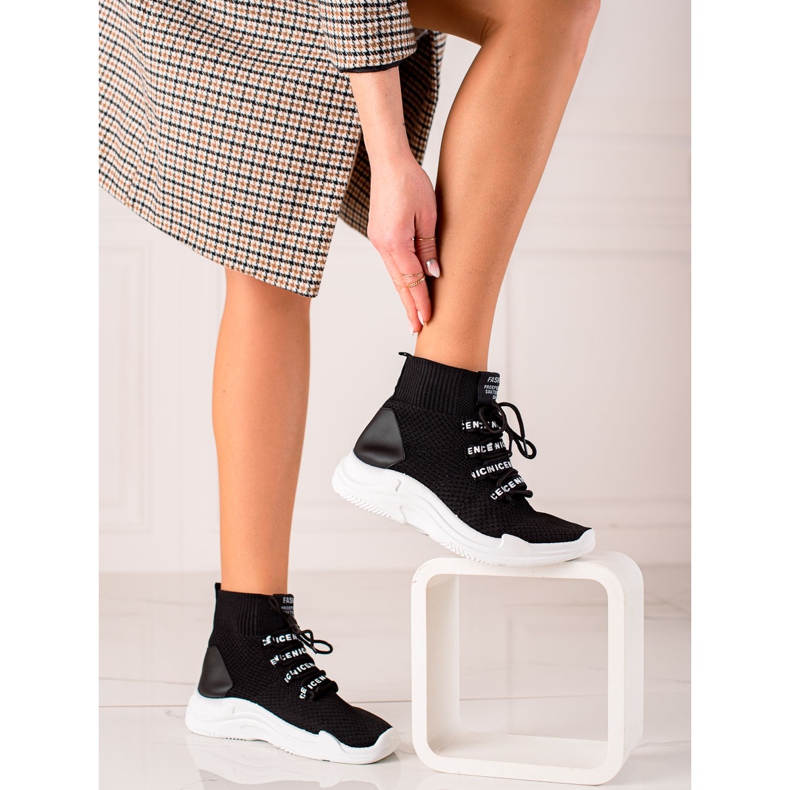 TRENDI Light Textile Sneakers black 2