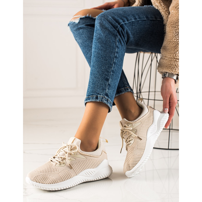 TRENDI Sports shoes Sneakers beige 1