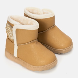 Beige children's boots Wings 1