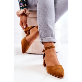 WS1 Suede Pumps In Spitz Camel Calliope brown 2