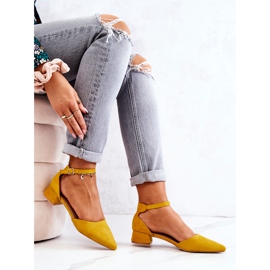 WS1 Suede Pumps In Spitz Yellow Calliope 2