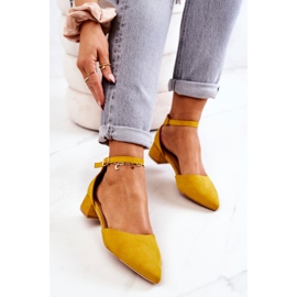 WS1 Suede Pumps In Spitz Yellow Calliope 1