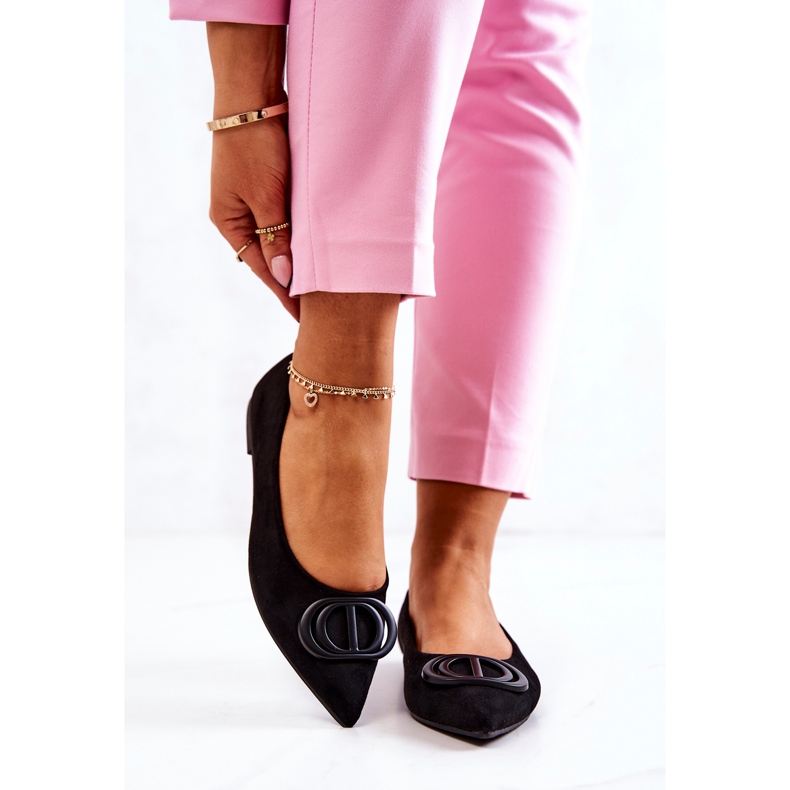 PS1 Suede Ballerinas In The Black Neriso Spitz 2