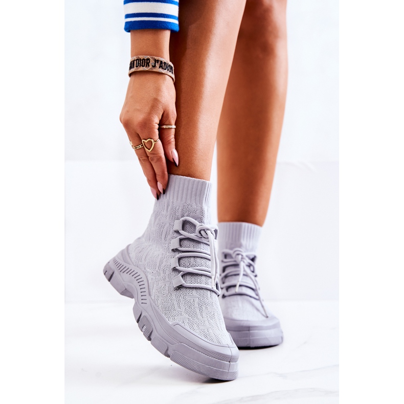 FM1 Gray Kimberly Sport Socks Shoes grey 1