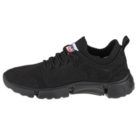 Shoes Tommy Hilfiger Jeans Chunky Mono Sock Lea Trainers M EM0EM00679-BDS black 1