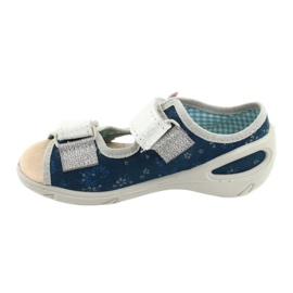 Befado children's shoes pu 065P154 navy blue silver 2