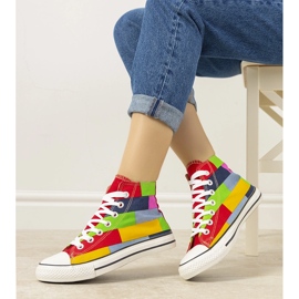 Colorful Gabby ankle sneakers red 1
