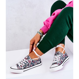FS2 Low Sneakers With Green Desiree Flowers 1