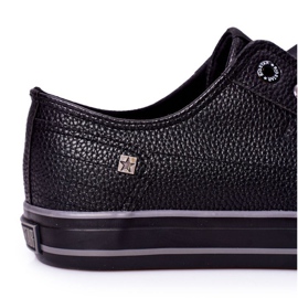 Men's Leather Sneakers Big Star II174002 Black 2