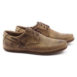 Polbut Leather men's shoes J44PŁ brown 2