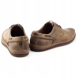 Polbut Leather men's shoes J44PŁ brown 4