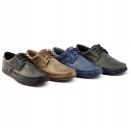 Polbut Leather men's shoes J44PŁ brown 5