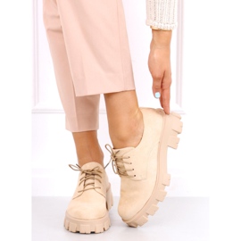 Shoes on a thick Apoll Beige sole 1