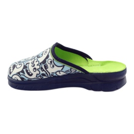 Befado children's shoes coloring slippers white navy blue blue 2