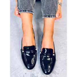 Berto Black lacquered loafers 1