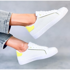 Volve WHITE / GREEN women's sneakers 2