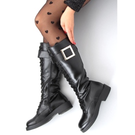 Lace-up boots Naomi Black 2