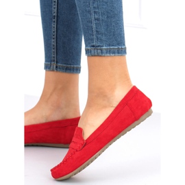 Brato Red women's loafers 1