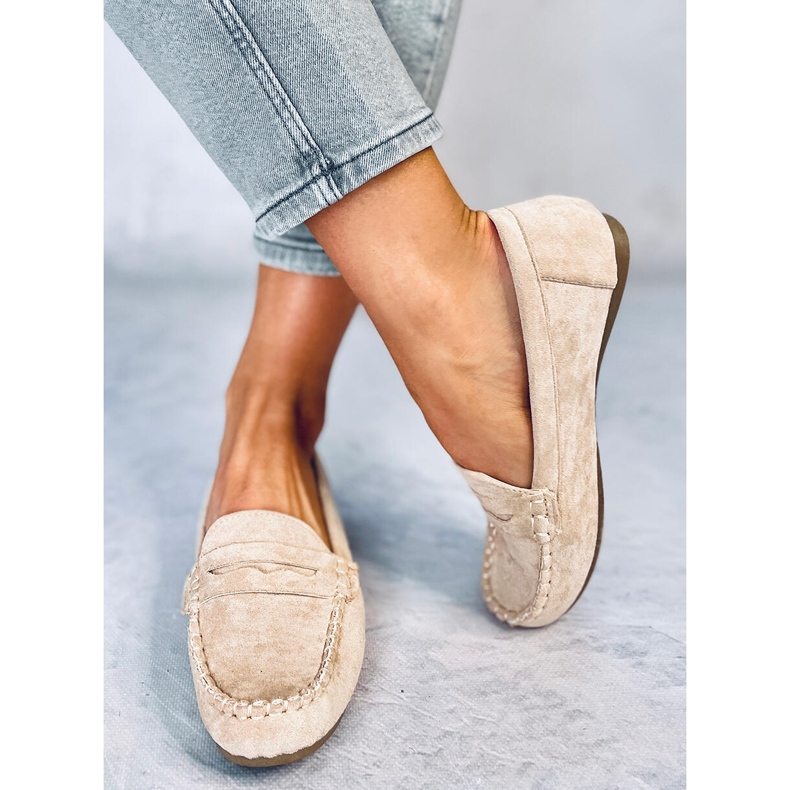 Brato Beige women's loafers 2