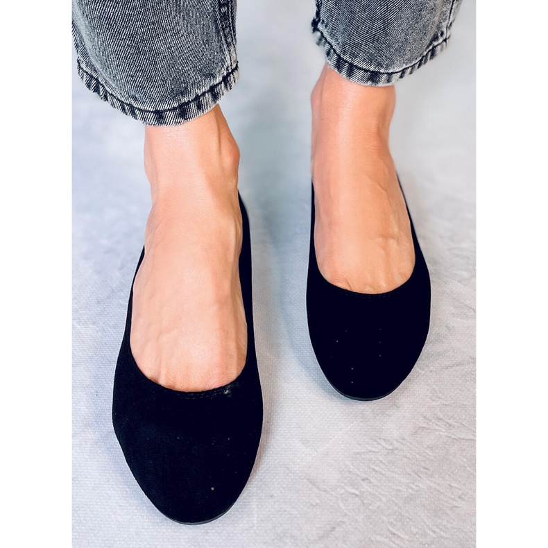 Ameli Black openwork ballerinas 1