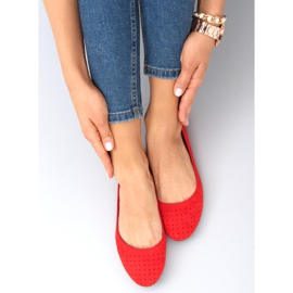 Openwork ballerinas Ameli Red 1