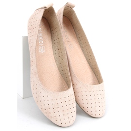 Openwork ballerinas Ameli Beige 2