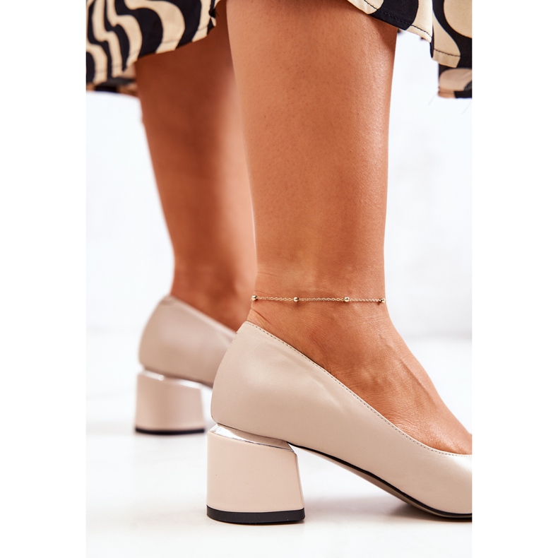 PA2 Leather Pumps Toe In Spitz Beige Marilyn 1 PA2 Leather Pumps Toe In Spitz Beige Marilyn 1