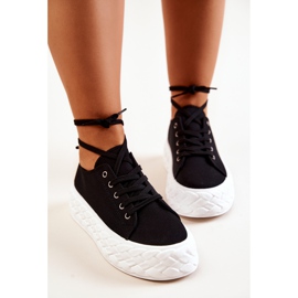 PS1 Sneakers On A Massive Black And White Suzane Platform 1