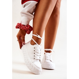 PS1 Sneakers On A Massive White Suzane Platform 1