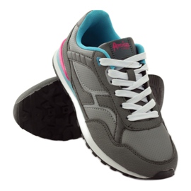 American Club American C1 gray sport jogging blue grey pink 3